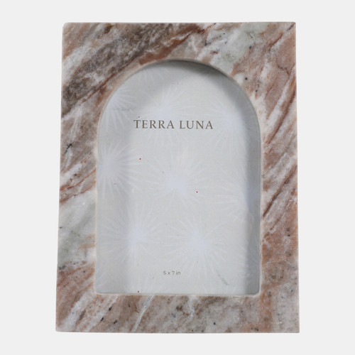 sagebrook home 5x7" Arch Opening Marble Photo Frame Multi Wishlist Create New