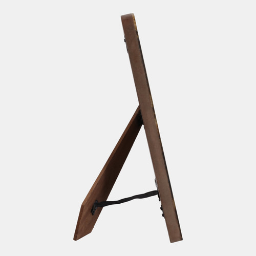 Sagebrook Home 5x7" Brass Border Tortoise Look Photo Frame Brown Wishlist Create New