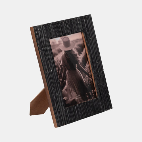 Sagebrook Home 5x7 Jagged Photo Frame Black Wishlist Create New