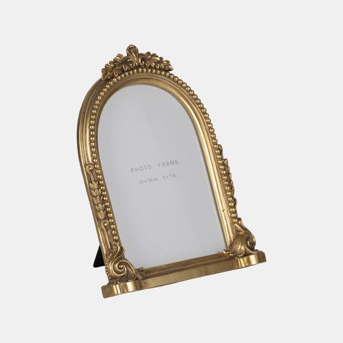 Sagebrook Home 5x7 Ornate Arch Photo Frame Gold Wishlist Create New