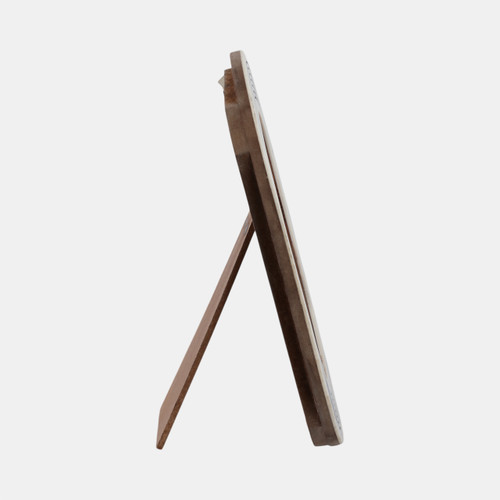 Sagebrook Home 5x7 Oval Etched Lines Photo Frame White/black Wishlist Create New