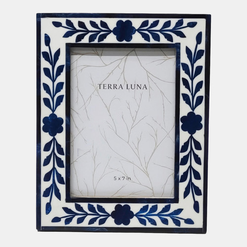 sagebrook home 5x7 Petals Photo Frame White/blue Wishlist Create New