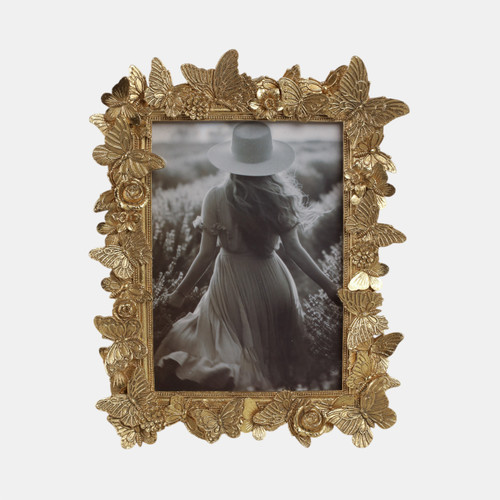 sagebrook home 5x7 Polyresin In Bloom Photo Frame Gold Wishlist Create New