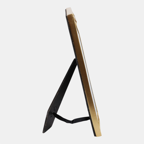 Sagebrook Home 5x7 Resin Deco Mirrored Border Photo Frame Gold Wishlist Create New