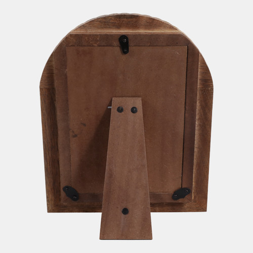 Sagebrook Home 5x7" Ribbed Wood Arch Photo Frame Natural Wishlist Create New