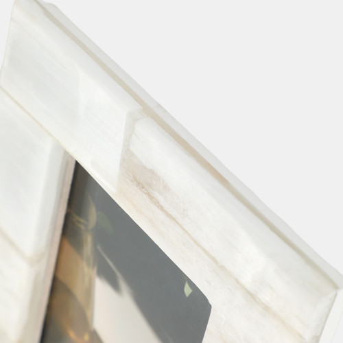 Sagebrook Home 5x7 Selenite Photo Frame White Wishlist Create New