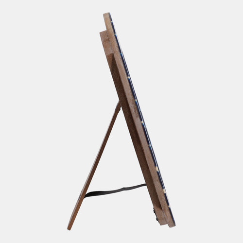 Sagebrook Home 5x7 Vine Inlay Oval Photo Frame Navy/ivory Wishlist Create New