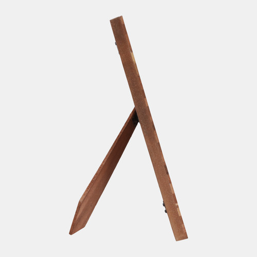 Sagebrook Home 5x7" Wood Herringbone Inlay Photo Frame Natural Wishlist Create New