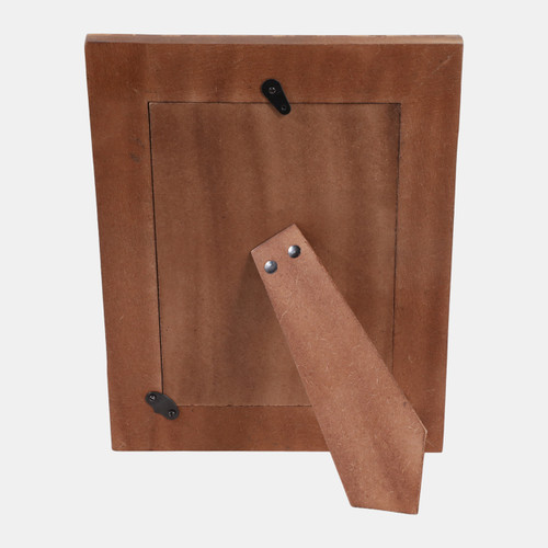 Sagebrook Home 5x7" Wood Herringbone Inlay Photo Frame Natural Wishlist Create New