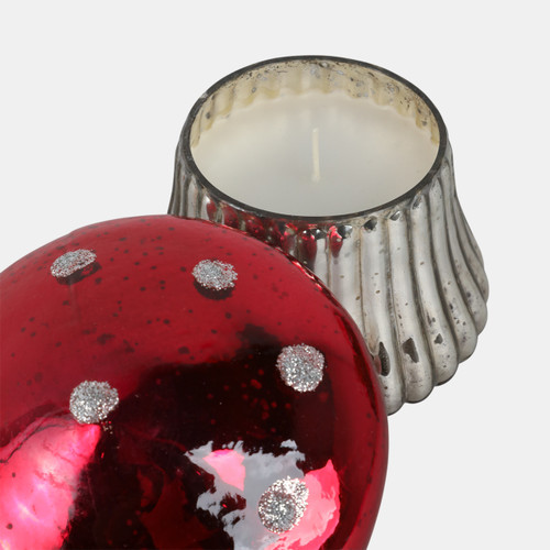 Sagebrook Home 6" 12 Oz Cinnamon Mushroom Candle Red Wishlist Create New