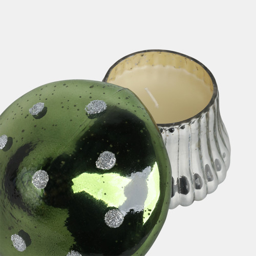 Sagebrook Home 6" 12 Oz Cypress & Musk Mushroom Candle Green Wishlist Create New