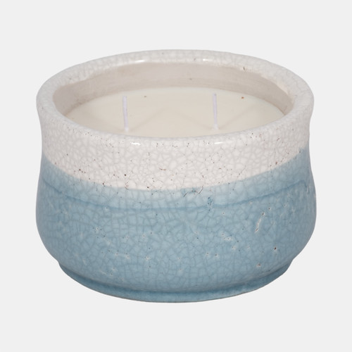 sagebrook home 6" 12oz Moco Bamboo Reactiv Curved Cndle Lght Blu Wishlist Create New