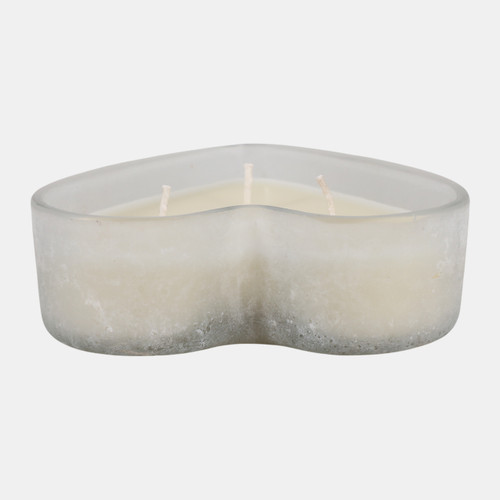 Sagebrook Home 6" 16 Oz Jasmine Heart Shaped Soda Glass Candle W Wishlist Create New