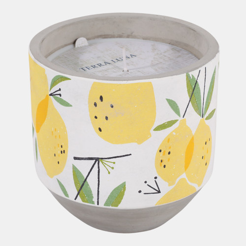 Sagebrook Home 6" 18 Oz Lemon Candle Yellow Multi Wishlist Create New