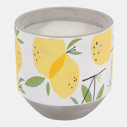 Sagebrook Home 6" 18 Oz Lemon Candle Yellow Multi Wishlist Create New