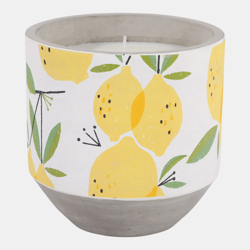Sagebrook Home 6" 18 Oz Lemon Candle Yellow Multi Wishlist Create New