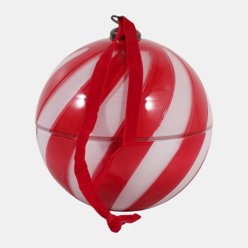 Sagebrook Home 6" 20 Oz Warm Vanilla Ornament Candle Red/w Wishlist Create New