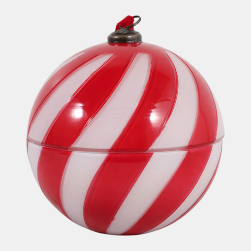 Sagebrook Home 6" 20 Oz Warm Vanilla Ornament Candle Red/w Wishlist Create New