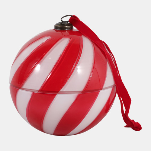 sagebrook home 6" 20 Oz Warm Vanilla Ornament Candle Red/w Wishlist Create New