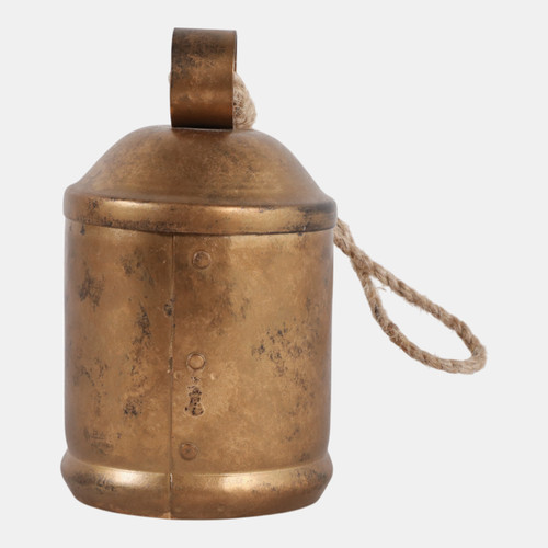 Sagebrook Home 6" 22 Oz Cinnamon Bell Candle Gold Wishlist Create New