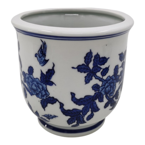 Sagebrook Home 6" 27 Oz Jasmine Chinoiserie Candle Blue/white Wishlist Create New