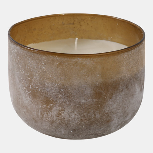 Sagebrook Home 6" 28 Oz Sensual Amber Frosted Glass Candle Multi Wishlist Create New