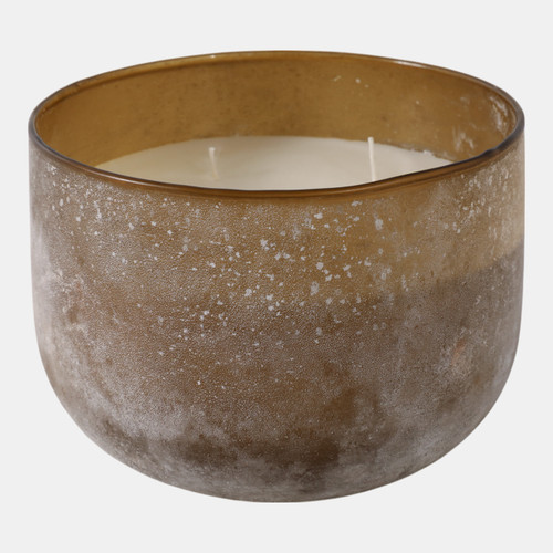 Sagebrook Home 6" 28 Oz Sensual Amber Frosted Glass Candle Multi Wishlist Create New