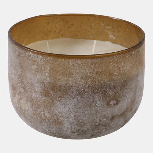 sagebrook home 6" 28 Oz Sensual Amber Frosted Glass Candle Multi Wishlist Create New