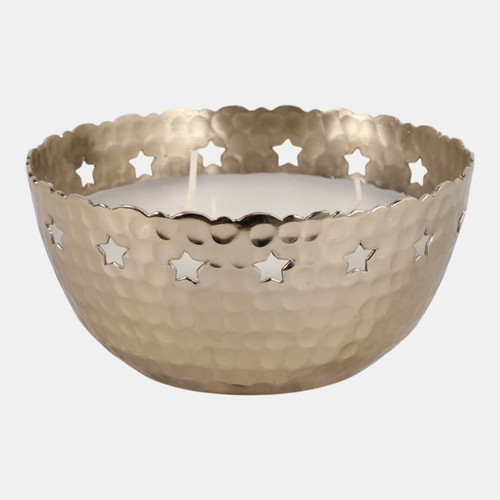 Sagebrook Home 6" 30 Oz Cinnamon Stars Pierced On Metal Candle G Wishlist Create New