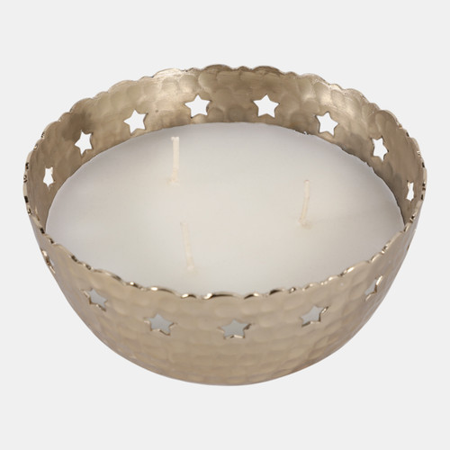 Sagebrook Home 6" 30 Oz Cinnamon Stars Pierced On Metal Candle G Wishlist Create New