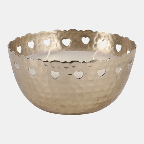 Sagebrook Home 6" 30 Oz Fig & Apricot Hearts Pierced Metal Candle Wishlist Create New