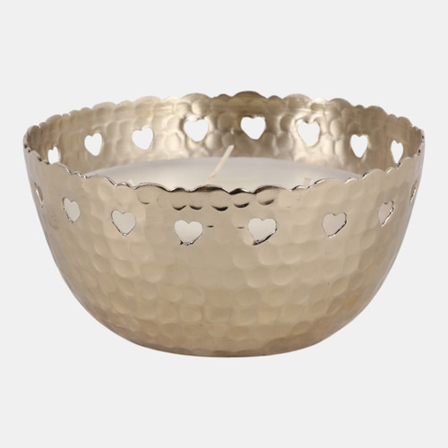 sagebrook home 6" 30 Oz Fig & Apricot Hearts Pierced Metal Candle Wishlist Create New