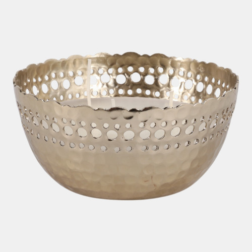 Sagebrook Home 6" 30 Oz Fig & Apricot Pierced Metal Candle Gold Wishlist Create New