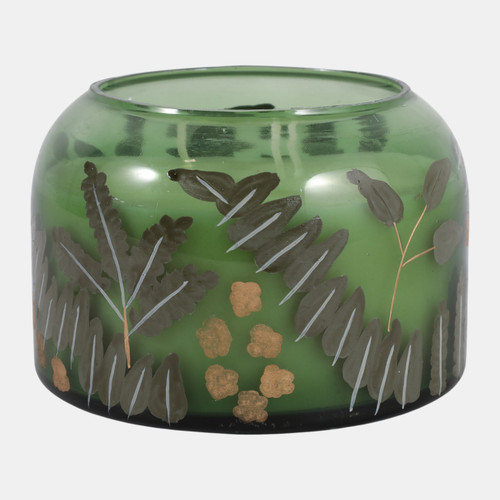 Sagebrook Home 6" 33 Oz Gardenia Floral Pattern Candle Green Wishlist Create New