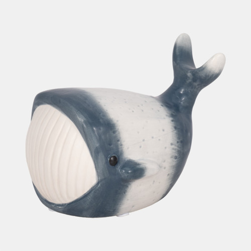 Sagebrook Home 6" Blue Whale Decor Blue/white Wishlist Create New
