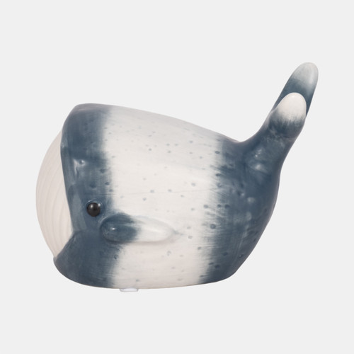 sagebrook home 6" Blue Whale Decor Blue/white Wishlist Create New