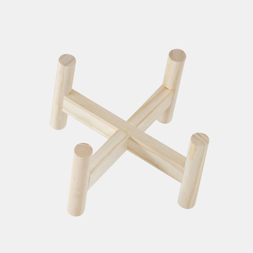 Sagebrook Home 6" Ceramic Tribal Planter W/ Wood Stand Beige Wishlist Create New