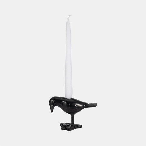 Sagebrook Home 6" Crow Taper Candle Holder Black Wishlist Create New
