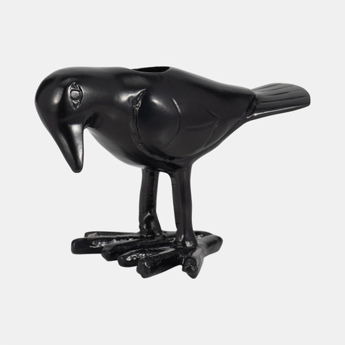 Sagebrook Home 6" Crow Taper Candle Holder Black Wishlist Create New