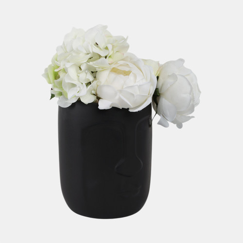 Sagebrook Home 6" Face Vase Black Wishlist Create New