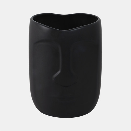 sagebrook home 6" Face Vase Black Wishlist Create New