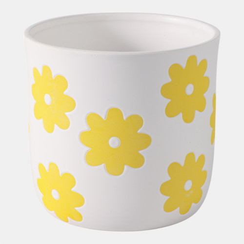 sagebrook home 6" Flower Power Planter White/yellow Wishlist Create New
