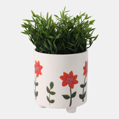 Sagebrook Home 6" Footed Hand Painted Planter Multi Wishlist Create New