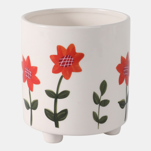 Sagebrook Home 6" Footed Hand Painted Planter Multi Wishlist Create New