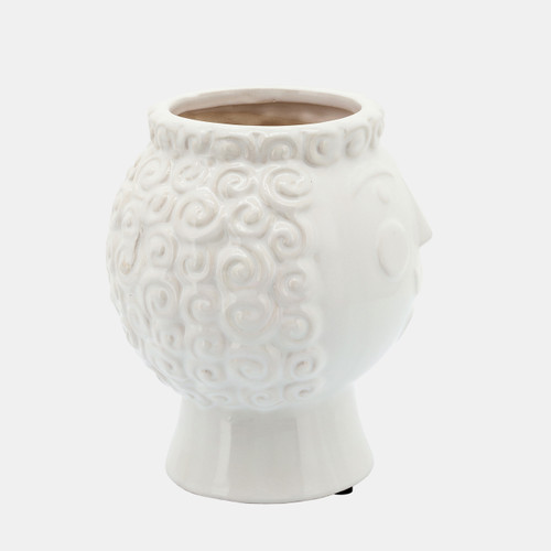 Sagebrook Home 6" Grandma Face Planter White Wishlist Create New