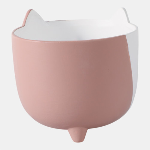 Sagebrook Home 6" Kitty Whiskers Footed Planter White/tan Wishlist Create New