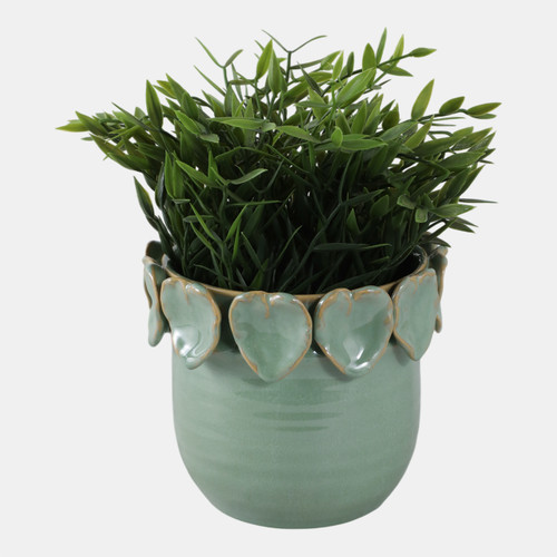 Sagebrook Home 6" Leaf Applique Planter Green Wishlist Create New