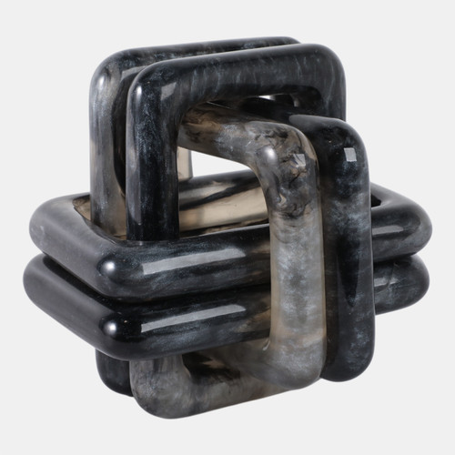 Sagebrook Home 6" Marbled Resin Knot Black Wishlist Create New