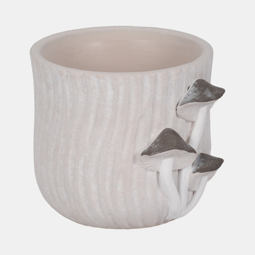 Sagebrook Home 6" Mushroom Applique Planter Grey Wishlist Create New