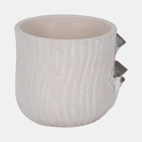 Sagebrook Home 6" Mushroom Applique Planter Grey Wishlist Create New